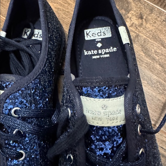 Blue Glitter Keds for Kate Spade. Size 8.5. NWOB. - Picture 2 of 6